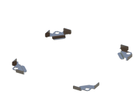 Solar panel clip set (8 clip set)